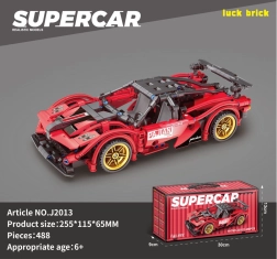 Kit de construcción coche deportivo rojo de 482 piezas