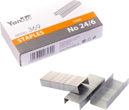 Grapas de oficina para grapadora 24/6 YANDA 1000 uds