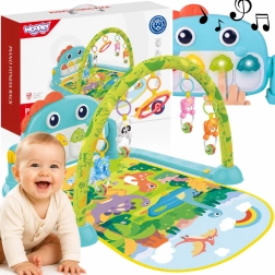 Manta de juegos infantil Woopie con arco de dinosaurios