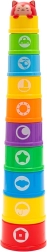 Vasos apilables numerados con melodía BABY MIX, 10 piezas