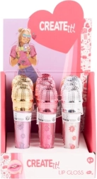 Brillo de labios con forma de micrófono Create It!