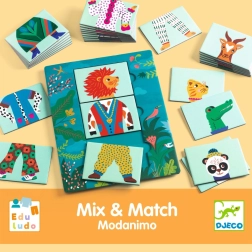 DJECO juego de mesa Mix & Match Modanimo