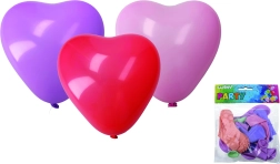 Globos inflables con forma de corazón, set de 10 uds, colores pastel