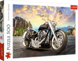 Puzle de 500 piezas – motocicleta negra