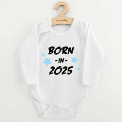 Body para bebé con estampado New Baby Born in 2025, azul, talla 62 (3–6 meses)