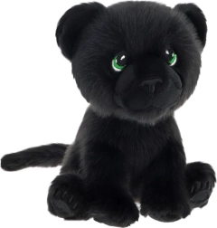 Pantera de peluche Keeleco fabricada con materiales reciclados, 14 cm