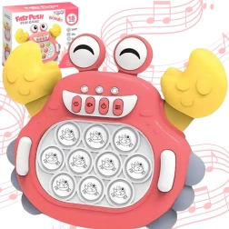 Juego electrónico antiestrés Pop It cangrejo rojo