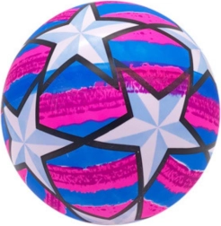 Pelota de goma con estrellas brillantes azul 24 cm