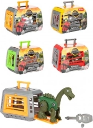 Dinosaurio para montar en jaula – set de plástico, surtido de modelos