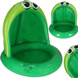 Piscina infantil hinchable rana con toldo