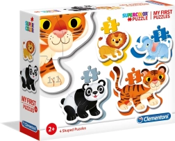 Mis primeros puzles Safari 4 en 1 (2–5 piezas) CLEMENTONI