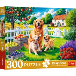 Puzzle - 300 piezas - Perros en el campo Trefl