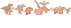Set de dinosaurios de madera Bajo 10 uds.