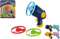 Hélices lanzables con pistola de arranque, 3 uds, plástico, surtido de colores