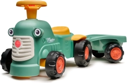 Tractor infantil Falk Baby Maurice Vintage con asiento y remolque