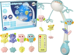 Carrusel para Cuna con Luz de Proyección y Mando a Distancia Azul