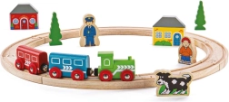 Bigjigs Rail mi primer tren de madera 19 piezas