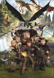 Puzzle Clementoni Cómo entrenar a tu dragón: Jinetes de Berk 180 piezas