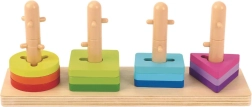 Clasificador de formas Montessori de madera TOOKY TOY