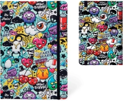Cuaderno A5 con tapas duras, diseño graffiti
