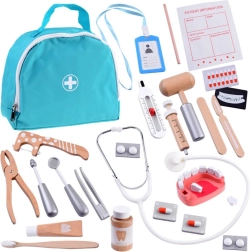 Set de dentista infantil de madera con bolsa