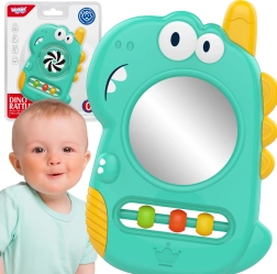 WOOPIE mordedor sensorial infantil con espejo Dino