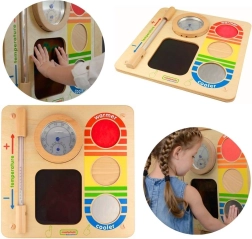Panel mural educativo Masterkidz para descubrir la temperatura