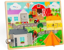 Tabla motriz de habilidades cotidianas BIGJIGS TOYS