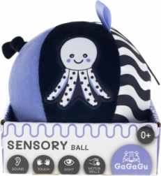 Pelota sensorial de peluche con cascabel GAGAGU para bebés