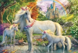 Puzle Unicornio con crías (200 piezas)