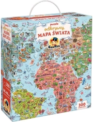 Puzzle de exploradores – mapa del mundo de 300 piezas