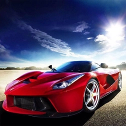 Norimpex pintura con diamantes Ferrari roja 30 × 40 cm