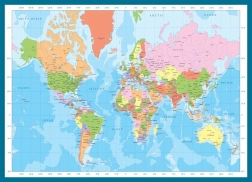 Rompecabezas mapa del mundo – 1000 piezas EUROGRAPHICS