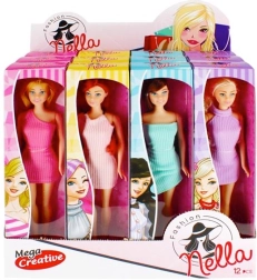 Muñeca con vestido de colores