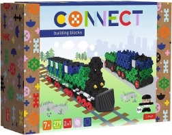 Set de construcción TREFL Klocki Connect: tren y camión de carga L