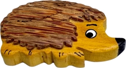 Imán de madera de erizo – decoración tallada a mano