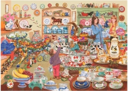 Puzzle Toros en la tienda de porcelana 1000 piezas