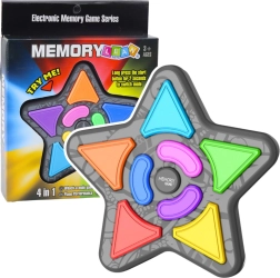 Juego electrónico Memoria Estrella Luces Sonidos 4en1