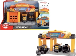 Dickie Toys estación de construcción Volvo con vehículos y grúa giratoria