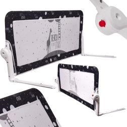 Barandilla protectora negra para cama 150 cm