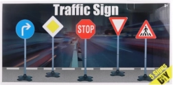 Juego de señales de tráfico grandes para niños – 5 piezas