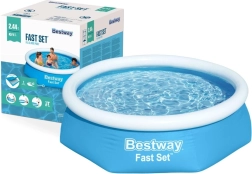 Piscina hinchable con aro superior 244 × 61 cm BESTWAY Fast Set