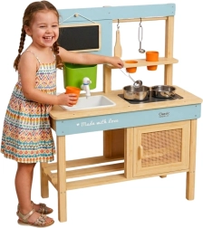 Cocina de jardín de madera XXL Classic World con accesorios