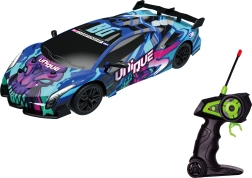 Coche RC luminoso con mando a distancia 27 cm