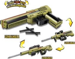 Qman Juego de construcción Arma Dilemma 3 en 1