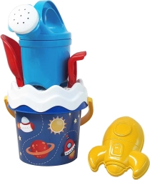 Androni set de arena Espacio con regadera – pequeño, de 6 piezas