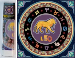 Pintura de diamantes Signo del zodiaco Leo 30x30 cm