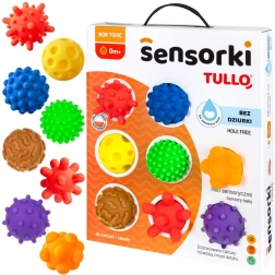 Pelotas sensoriales TULLO – set de 8 unidades sin orificios