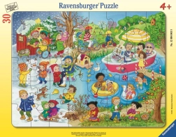 Puzzle Ravensburger Las cuatro estaciones junto al agua 30 piezas
