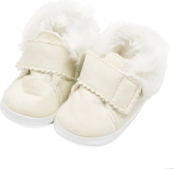 Patucos infantiles de invierno de ante ecológico New Baby, beige, 3–6 meses